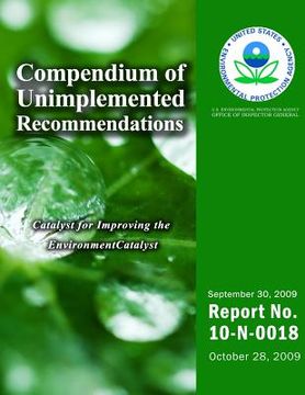 portada Compendium of Unimplemented Recommendations as of September 2009 (en Inglés)