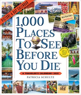 portada 1,000 Places to see Before you die Picture-A-Day Wall Calendar 2025: A Traveler's Calendar