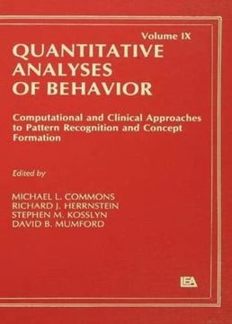 portada Computational and Clinical Approaches to Pattern Recognition and Concept Formation: Quantitative Analyses of Behavior, Volume ix (Quantitative Analyses of Behavior Series) (en Inglés)