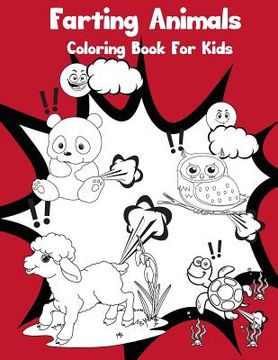portada Farting Animals Coloring Book For Kids