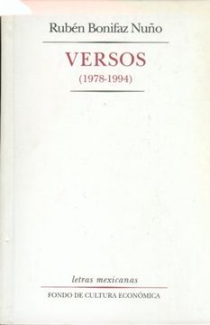 portada Versos (1978-1994) (Letras Mexicanas)