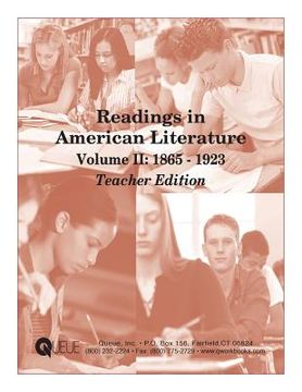 portada Readings in American Literature Volume II: 1865 - 1923 Teacher Edition