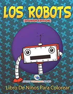 portada Los Robots Libro de Niños Para Colorear