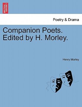 portada companion poets. edited by h. morley. (en Inglés)