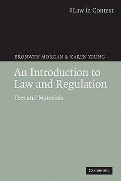 portada An Introduction to law and Regulation Paperback: Text and Materials (Law in Context) (in English)