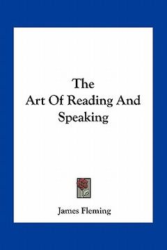 portada the art of reading and speaking