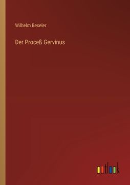 portada Der Proceß Gervinus (en Alemán)