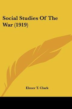 portada social studies of the war (1919) (en Inglés)