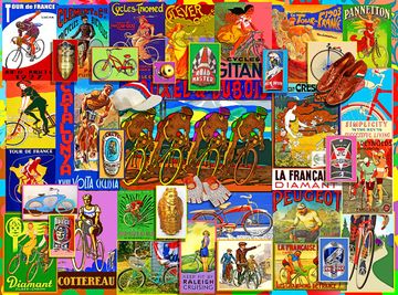 portada Golden age of Cycling: 1000-Piece Puzzle (en Inglés)