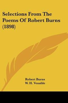 portada selections from the poems of robert burns (1898)