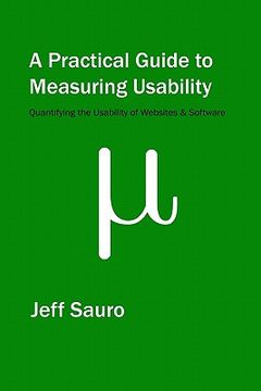 portada a practical guide to measuring usability (en Inglés)