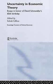 portada uncertainty in economic theory (en Inglés)