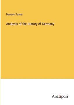 portada Analysis of the History of Germany (en Inglés)