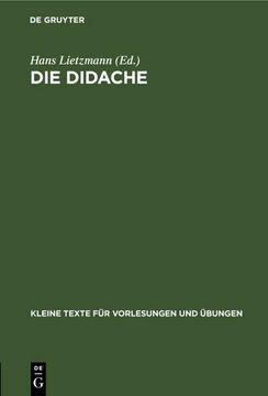 portada Die Didache (en Alemán)