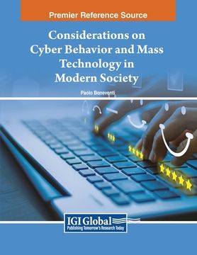 portada Considerations on Cyber Behavior and Mass Technology in Modern Society (en Inglés)