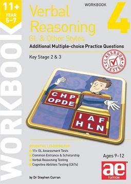 portada 11+ Verbal Reasoning Year 5-7 gl & Other Styles Workbook 4: Additional Multiple-Choice Practice Questions (en Inglés)