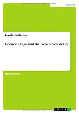 portada Gerardo Diego und die Generación del 27 (German Edition)