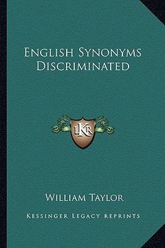 portada english synonyms discriminated (en Inglés)