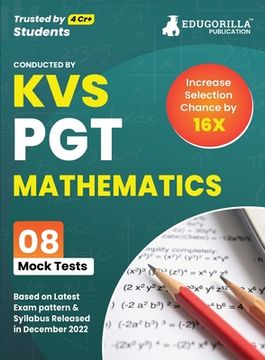 portada KVS PGT Mathematics Exam Prep Book 2023 (Subject Specific): Post Graduate Teacher (English Edition) - 8 Mock Tests (Solved) with Free Access to Online (en Inglés)