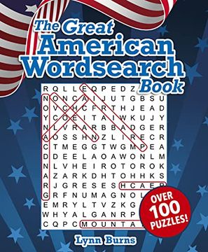 portada The Great American Wordsearch Book: Over 100 Puzzles! (en Inglés)