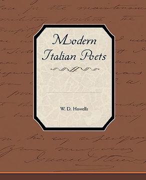 portada modern italian poets (en Inglés)