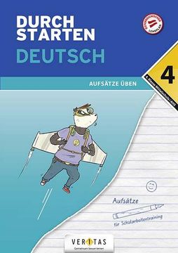 portada Durchstarten 4. Klasse - Deutsch Mittelschule/Ahs - Aufsätze (en Alemán)