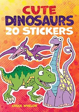 portada Cute Dinosaurs Stickers: 20 Stickers (Dover Little Activity Books Stickers) (en Inglés)