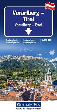 portada Vorarlberg - Tirol - Südtirol Regionalkarte 1: 175 000 Regionalkarte Österreich 1: 175 000
