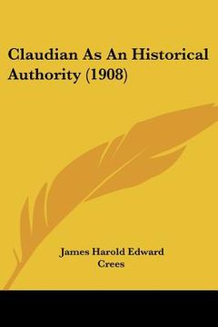 portada claudian as an historical authority (1908)