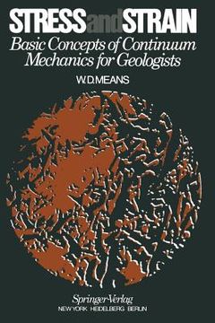portada stress and strain: basic concepts of continuum mechanics for geologists (en Inglés)