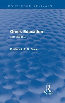portada Greek Education (Routledge Revivals): 450-350 B.C.