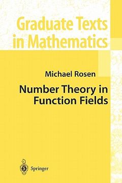 portada number theory in function fields (in English)