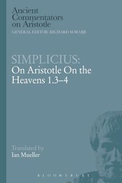 portada Simplicius: On Aristotle on the Heavens 1.3-4 (in English)