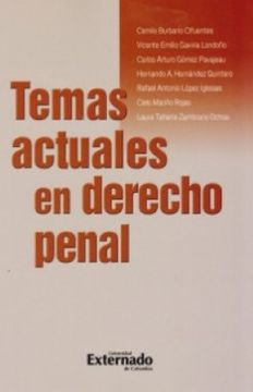 portada Temas Actuales en Derecho Penal (in Spanish)