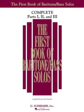 portada The First Book of Bariton/Bass Solos: Complete, Parts 1-3