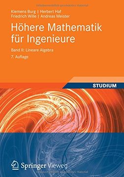 portada Hohere Mathematik fur Ingenieure Band ii: Lineare Algebra: 2 (Teubner-Ingenieurmathematik) (en Alemán)
