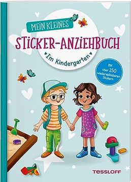 portada Mein Kleines Sticker-Anziehbuch. Im Kindergarten: Stickern, Spielen, Beschäftigen ab 4 Jahren. Mit Über 150 Stickern (en Alemán)