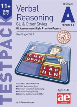 portada 11+ Verbal Reasoning Year 5-7 gl & Other Styles Testpack a Papers 1-4: Gl Assessment Style Practice Papers (en Inglés)