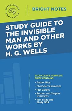 portada Study Guide to the Invisible man and Other Works by h. G. Wells (Bright Notes) (en Inglés)