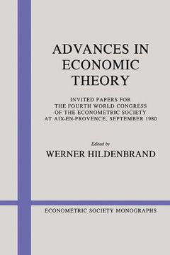 portada Advances in Economic Theory Paperback (Econometric Society Monographs) (en Inglés)