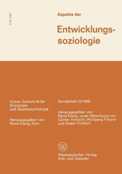 portada Aspekte der Entwicklungssoziologie (Kölner Zeitschrift für Soziologie und Sozialpsychologie Sonderhefte) (German Edition)