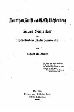 portada Jonathan Swift und G. Ch. Lichtenberg, Zwei Satiriker des achtzehnten (German Edition)