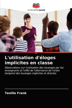 portada L'utilisation d'éloges implicites en classe (en Francés)