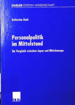 portada Personalpolitik im Mittelstand. Ein Vergleich Zwischen Japan und Mitteleuropa. (in German)