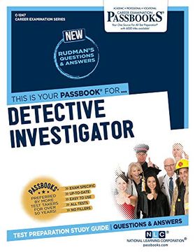portada Detective Investigator (Career Examination) (in English)