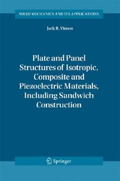 portada plate and panel structures of isotropic, composite and piezoelectric materials, including sandwich construction (in English)