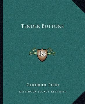 portada tender buttons (en Inglés)