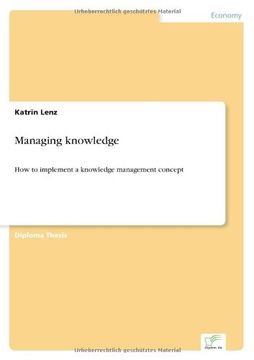portada Managing knowledge