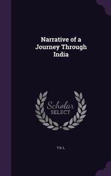 portada Narrative of a Journey Through India
