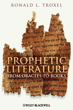 portada Prophetic Literature: From Oracles to Books (in English)